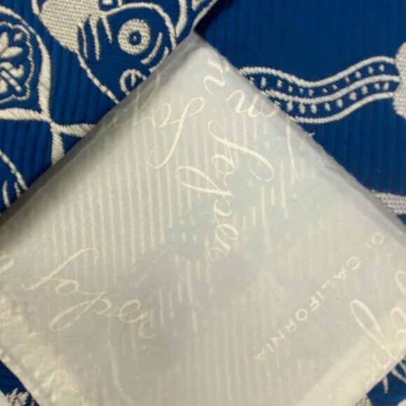 s-l400.jpg Vintage Don Loper Tie | Blue Dragons | Logo | Short | Retro 70s